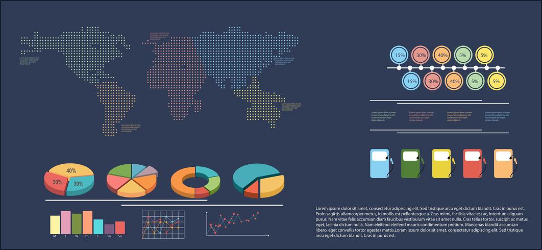 Une infographie montrant une carte vecteur