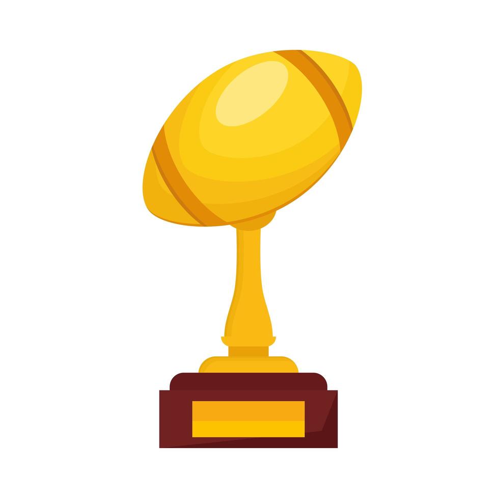 trophée de ballon de football américain vecteur