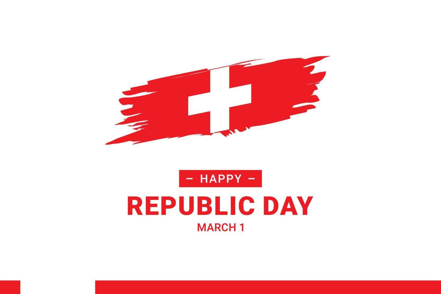 jour de la république suisse vecteur