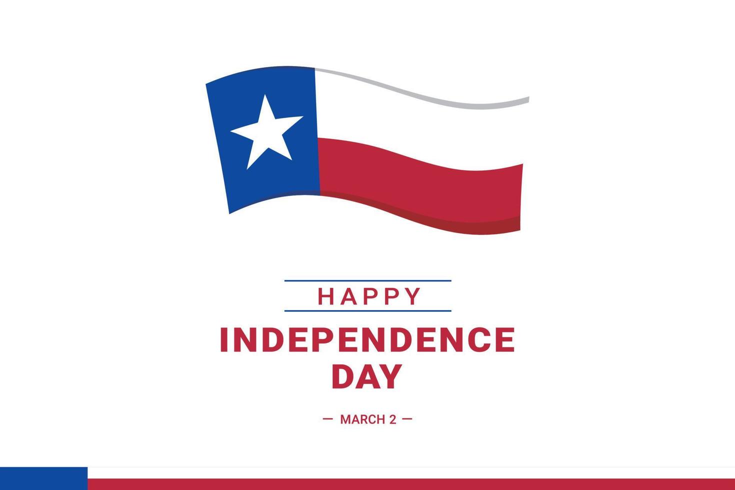 fête de l'indépendance du texas vecteur