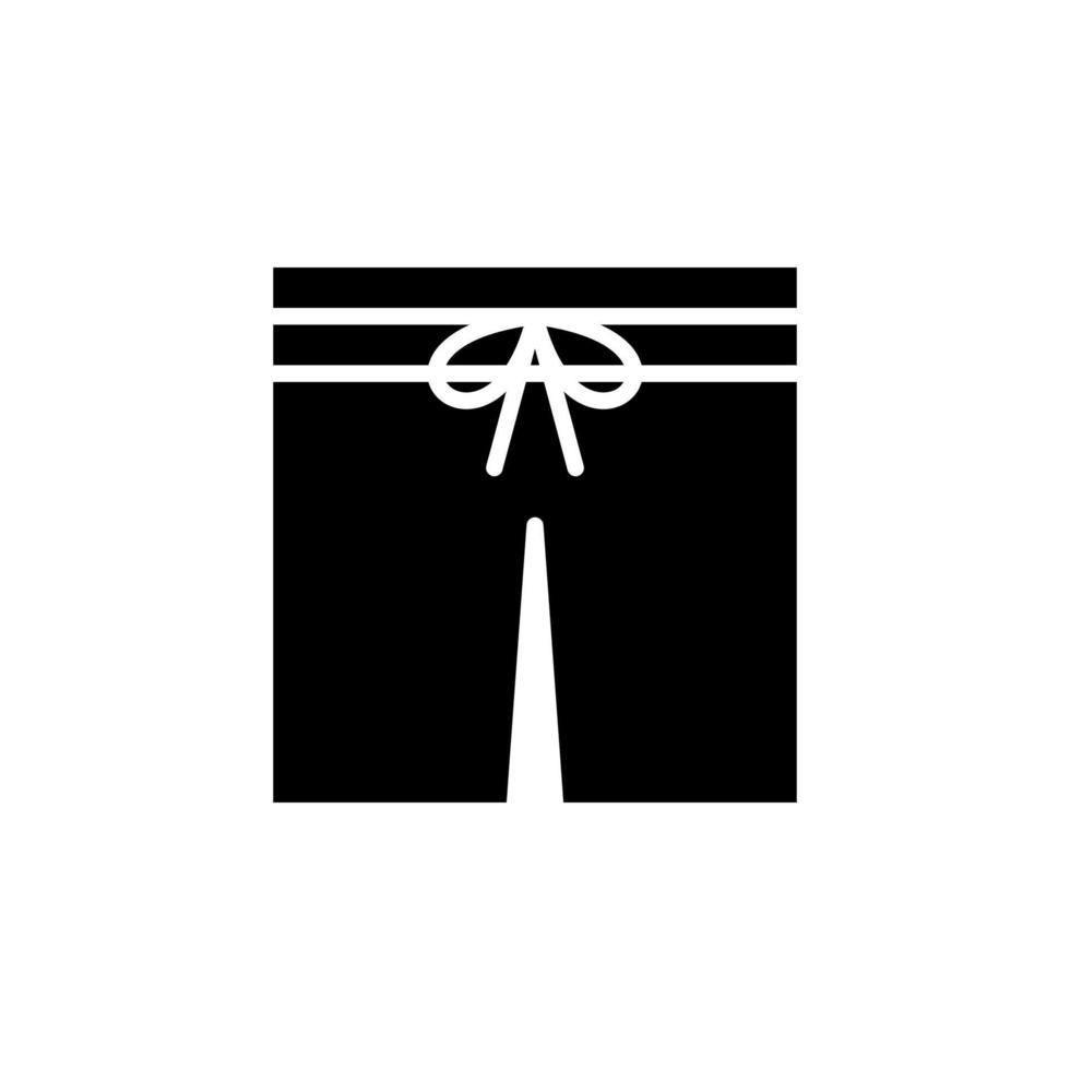 short, décontracté, pantalon modèle de logo d'illustration vectorielle icône solide. adapté à de nombreuses fins. vecteur