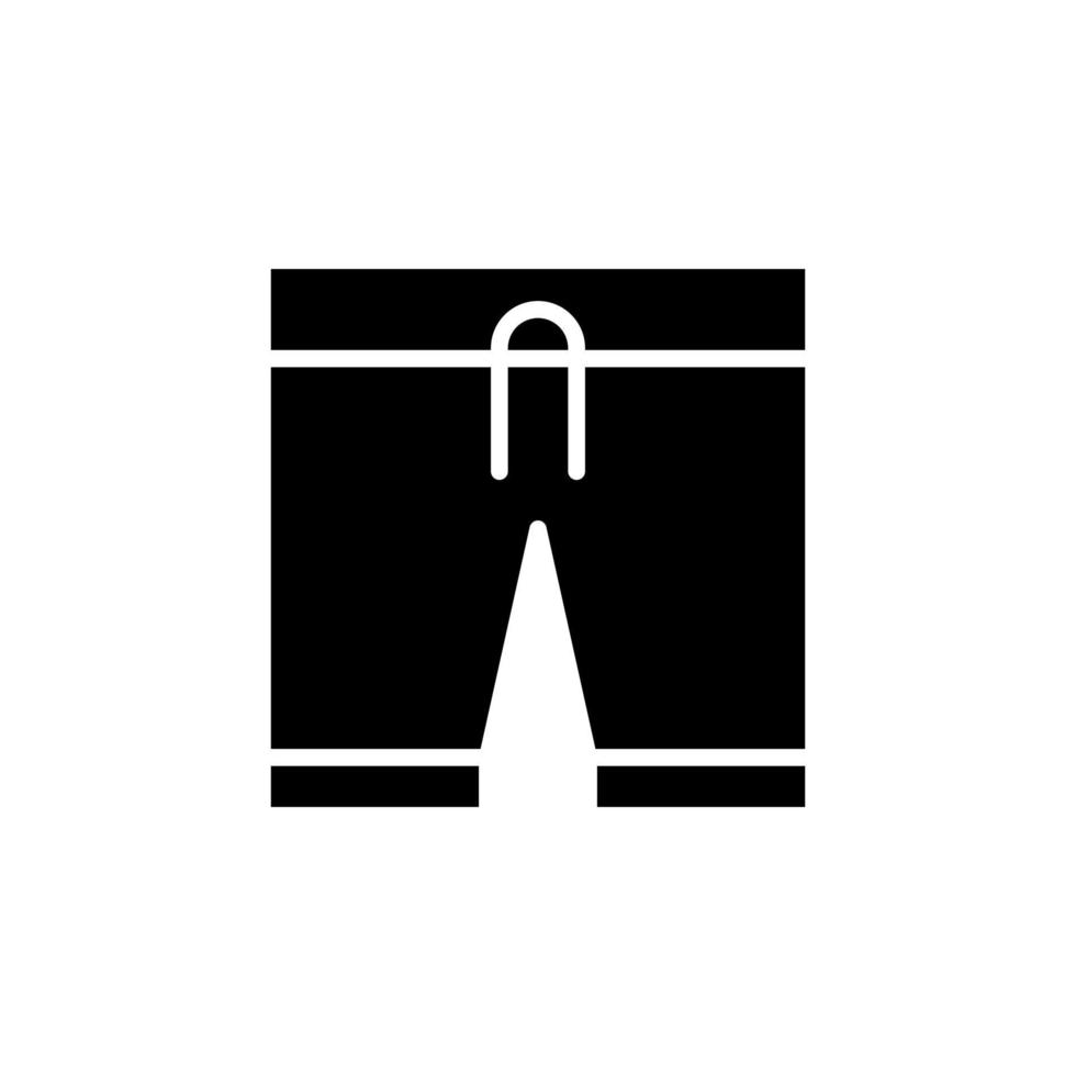 short, décontracté, pantalon modèle de logo d'illustration vectorielle icône solide. adapté à de nombreuses fins. vecteur