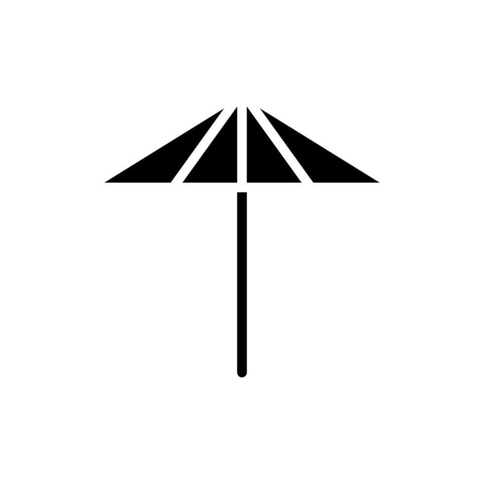 parapluie, météo, protection solide icône vector illustration logo modèle. adapté à de nombreuses fins.