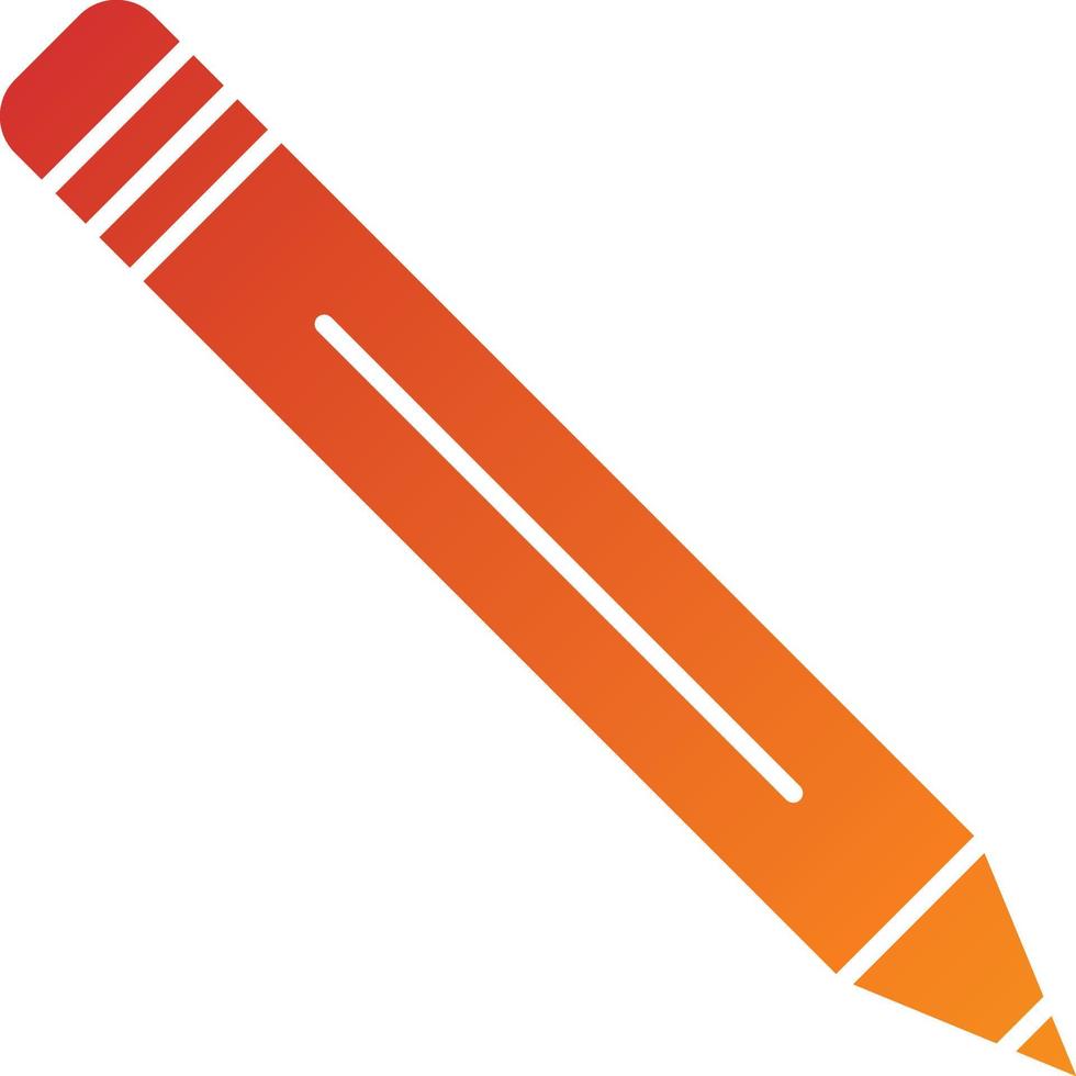 style d'icône de crayon vecteur