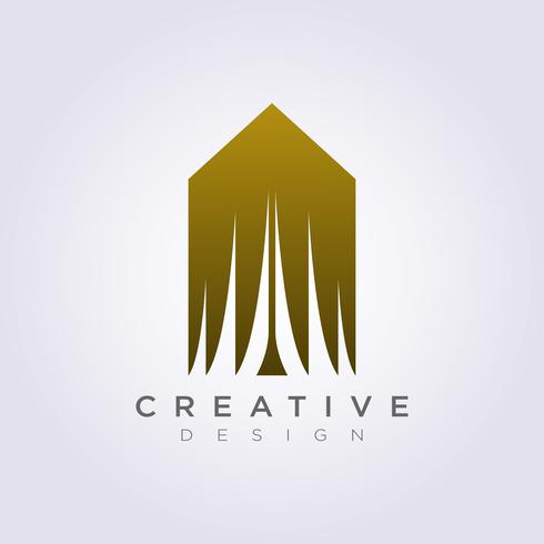 Tente de luxe Vector Illustration Design Clipart Logo Logo Template