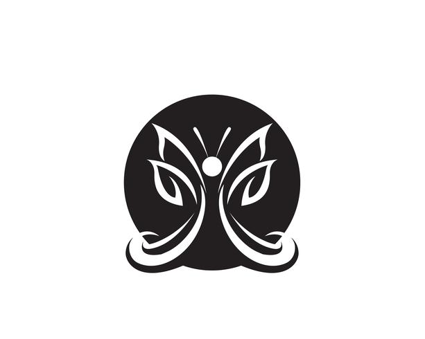 Papillon conceptuel simple, icône colorée. Logo. vecteur