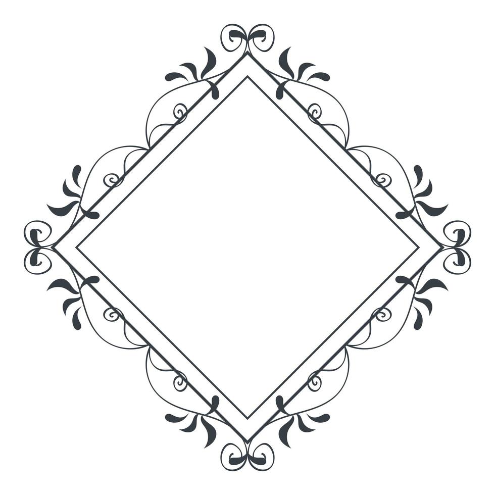 icône de monogramme élégant losange vecteur