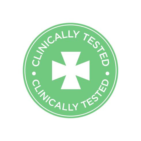 Icône testé cliniquement vecteur