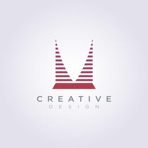 Bâtiment Architecture Horizon Vector Illustration Design Clipart Logo Logo Template