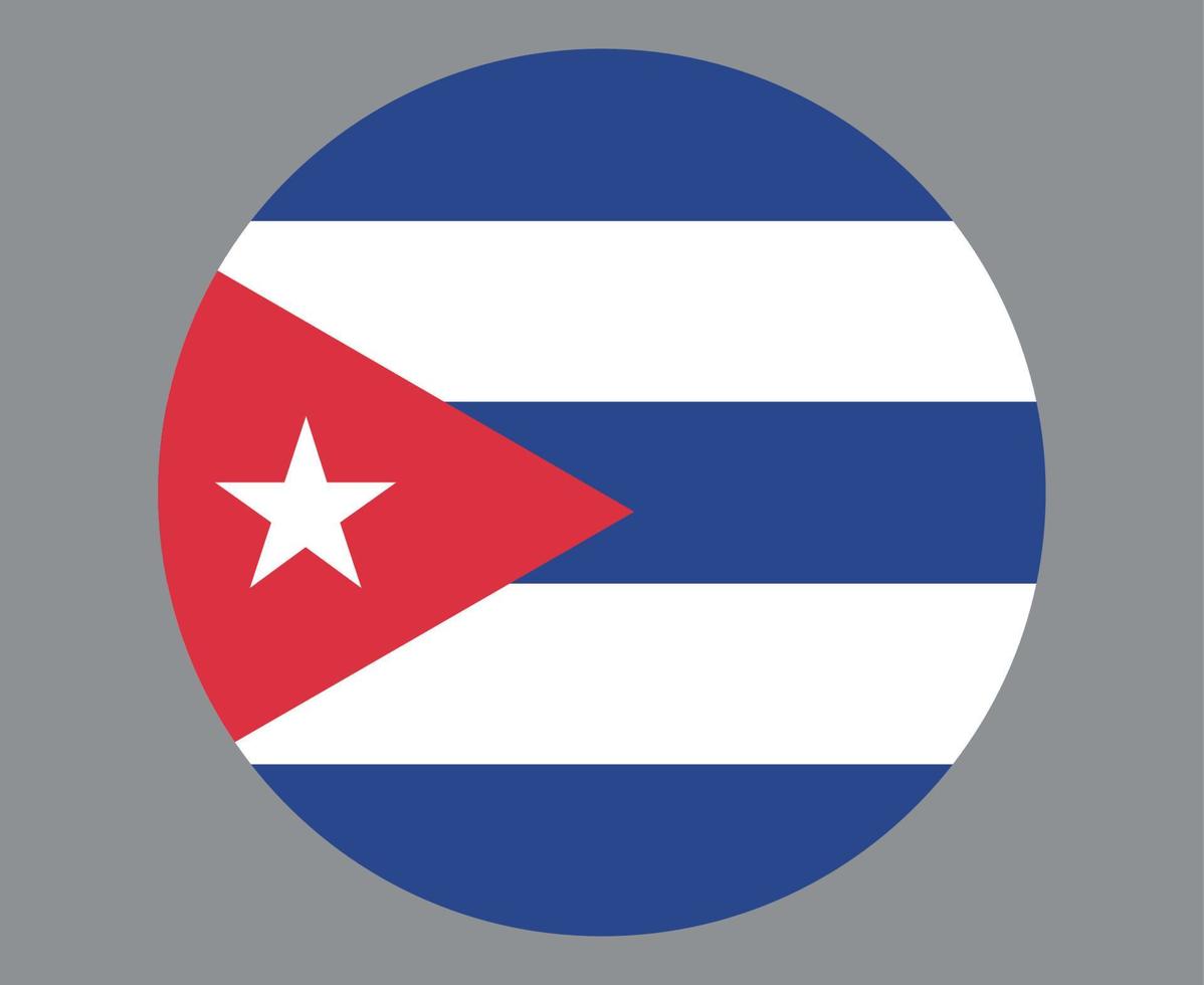 Cuba drapeau national amérique du nord emblème icône illustration vectorielle élément de conception abstraite vecteur