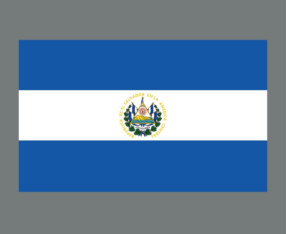 el salvador drapeau national amérique du nord emblème symbole icône illustration vectorielle élément de conception abstraite vecteur