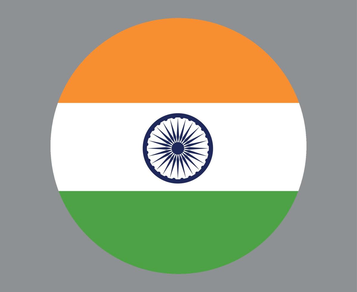 drapeau inde asie nationale emblème icône illustration vectorielle élément de conception abstraite vecteur
