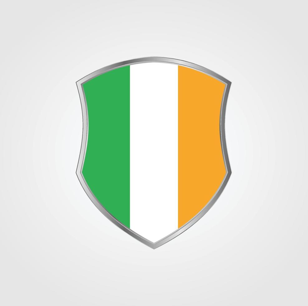 conception du drapeau irlandais vecteur