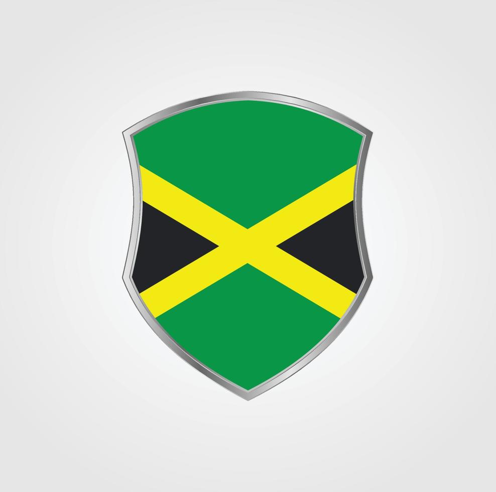 conception du drapeau de la jamaïque vecteur