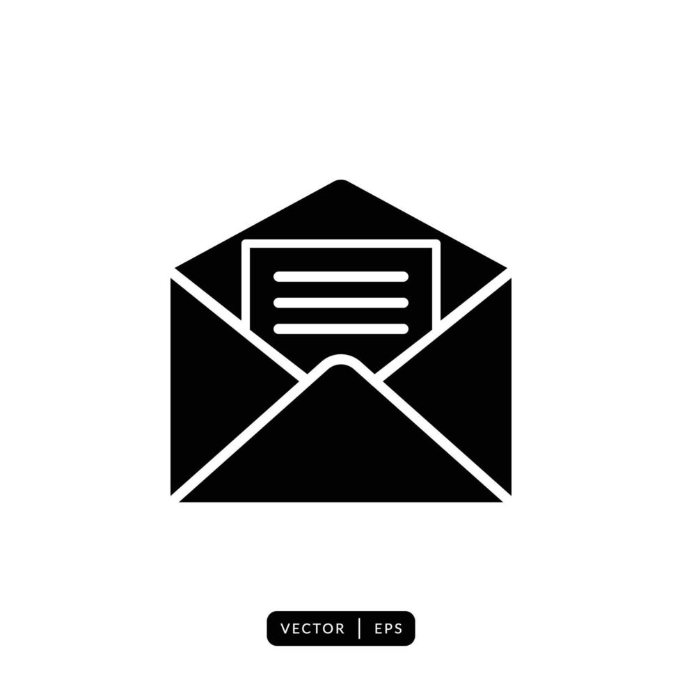 vecteur d'icône d'enveloppe - signe ou symbole