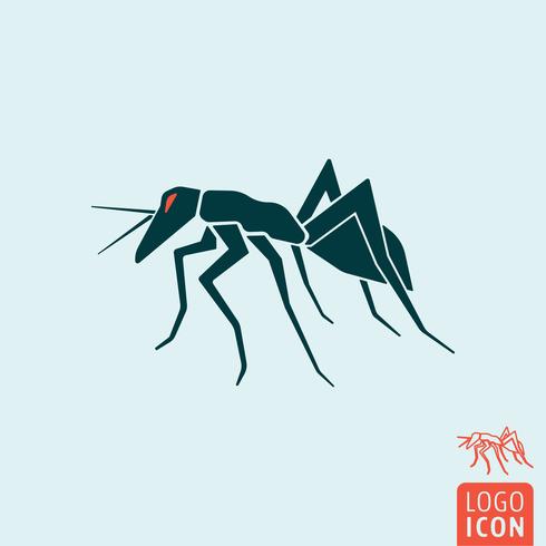 Icône de fourmi isolée vecteur