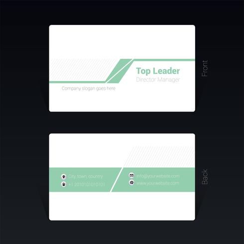 Mininamal business card design concept Illustration vectorielle vecteur