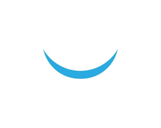 Smile icons modèle de logo et symboles de soins vecteur