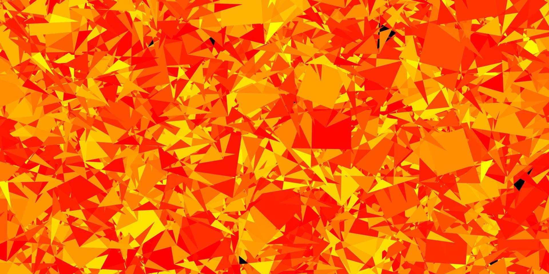 disposition de vecteur orange foncé avec des formes triangulaires.