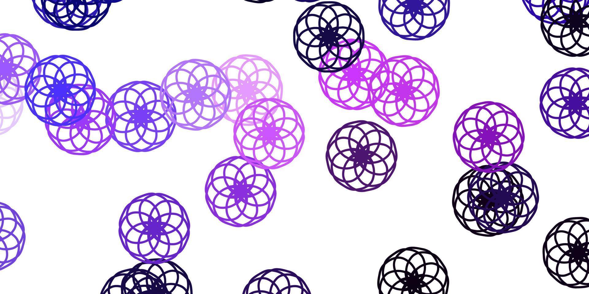 fond de vecteur violet clair avec des bulles.