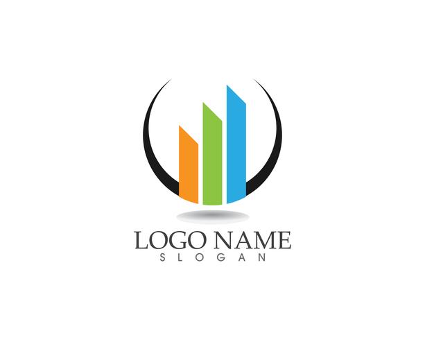 logo finance et symboles vector illustration concept