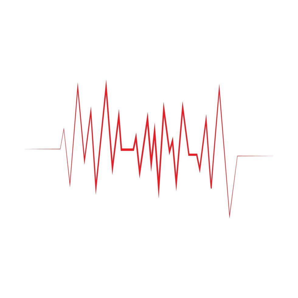 modèle de vecteur d'illustration de ligne d'impulsion