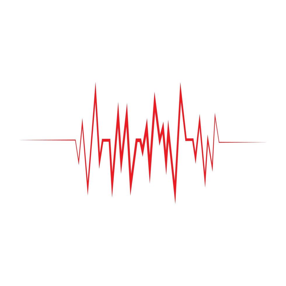 modèle de vecteur d'illustration de ligne d'impulsion