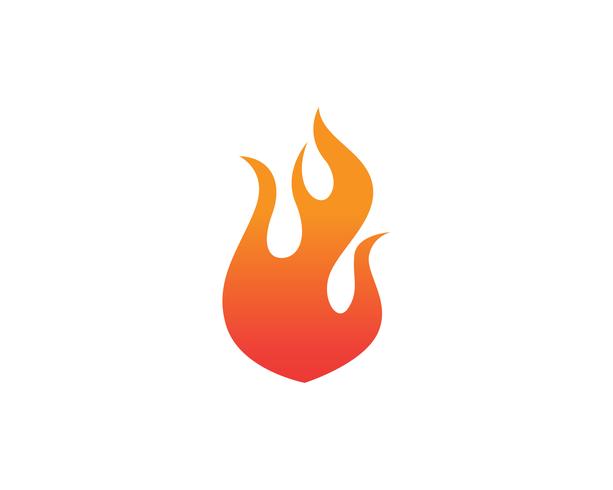 Incendie logo et symboles modèle app icônes vecteur