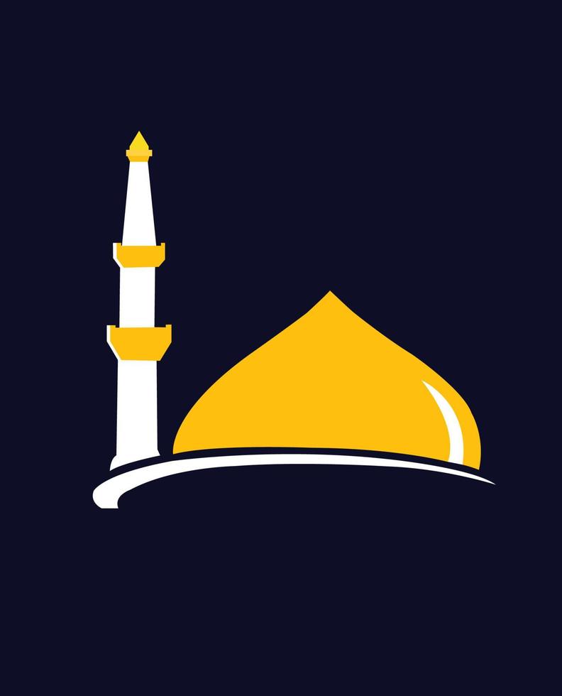 logo de la mosquée vecteur