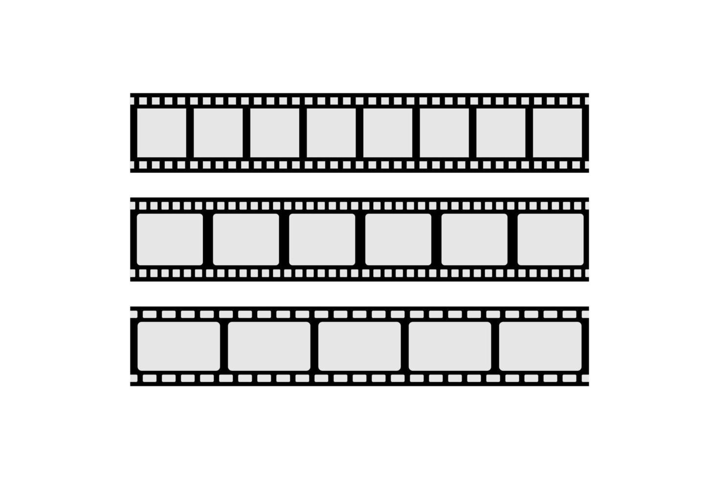 vecteur de collection de bandes de film pour les productions cinématographiques