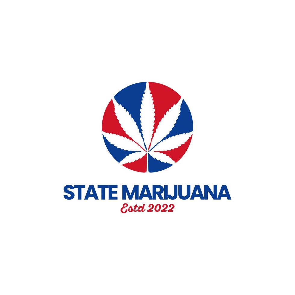 uk angleterre drapeau nation cbd marijuana cannabis création de logo vecteur