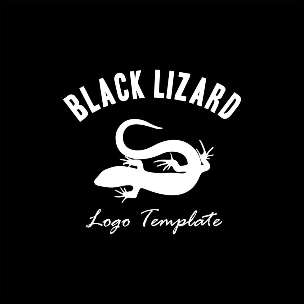 lézard gecko silhouette logo modèle conception inspiration vecteur