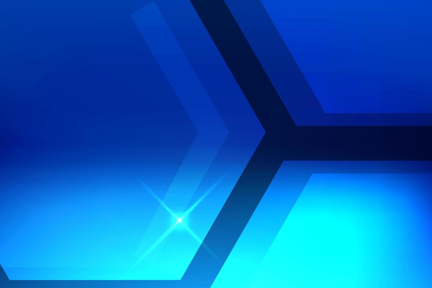 abstrait bleu hexagone, technologie vecteur