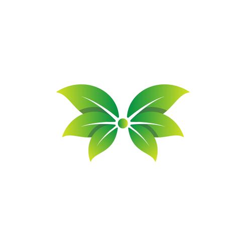 nature feuille logo design vector illustration élément icône