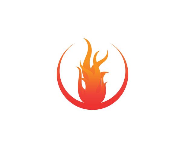 Incendie logo et symboles modèle app icônes vecteur