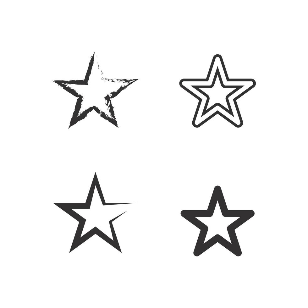 étoile icône modèle logo scénographie étoiles vecteur