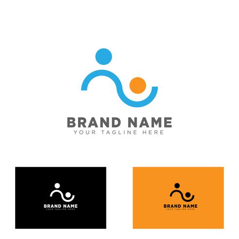 illustration vectorielle de groupe de la communauté logo design template vecteur