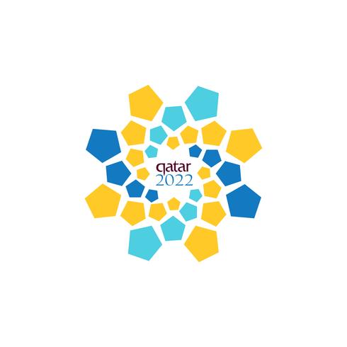 logo officiel coupe du monde 2022 dans le symbole du design vectoriel qatar ou une icône