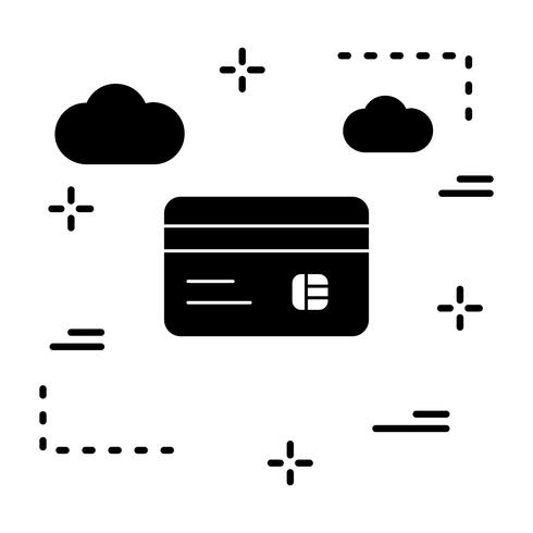 Icône de carte ATM de vecteur