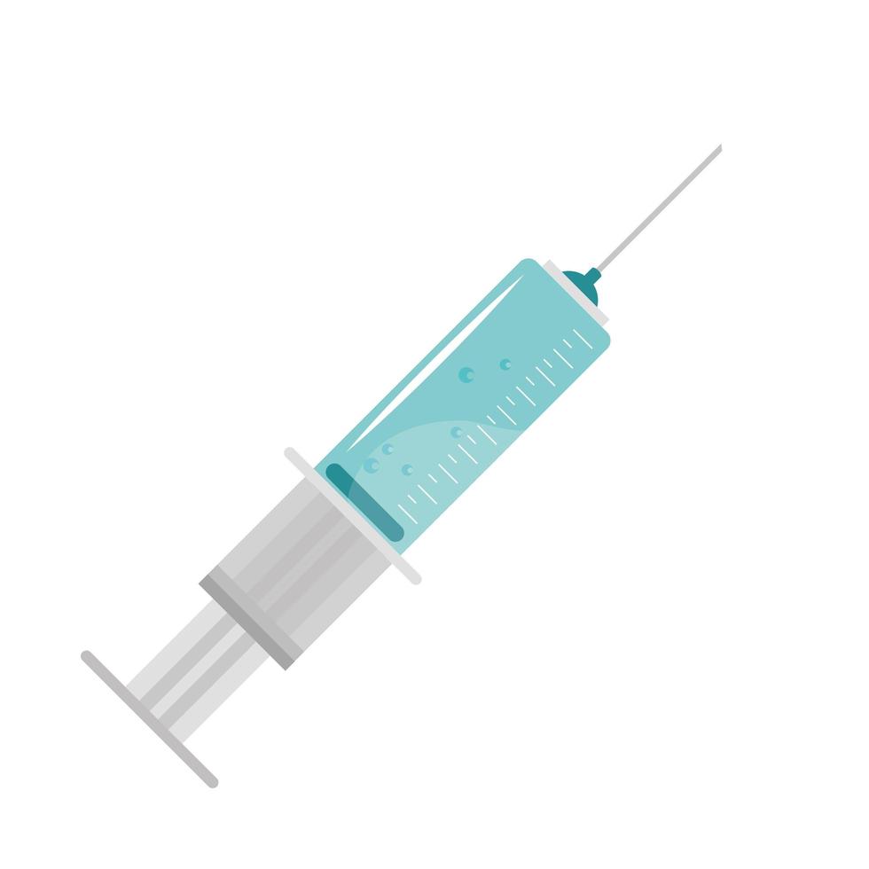 seringue de vaccin médical vecteur