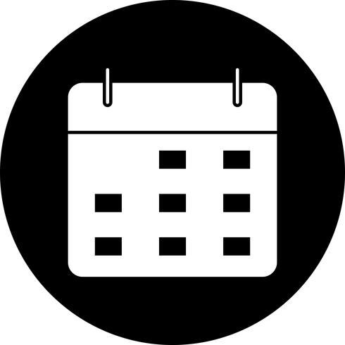 Icône de calendrier de vecteur