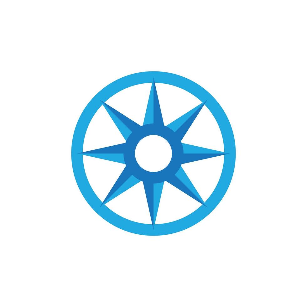 création de logo étoile avec forme de cercle vecteur