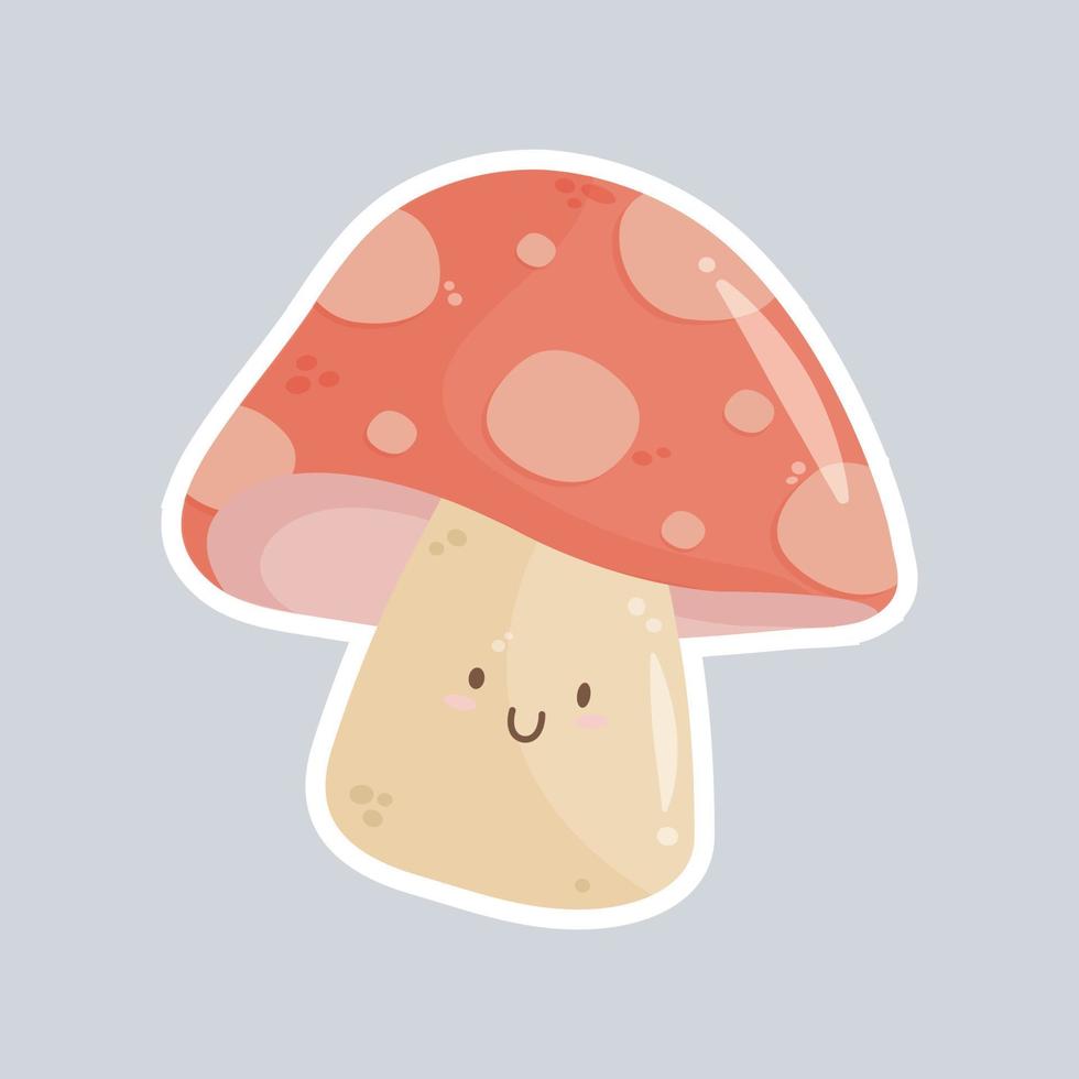 téléchargement de vecteur gratuit champignon kawaii. graphique vectoriel gratuit kawaii