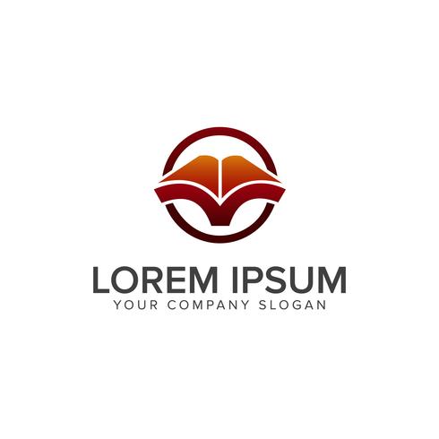Logo du livre ouvert. Modèle de concept de conception de logo de l&#39;éducation vecteur
