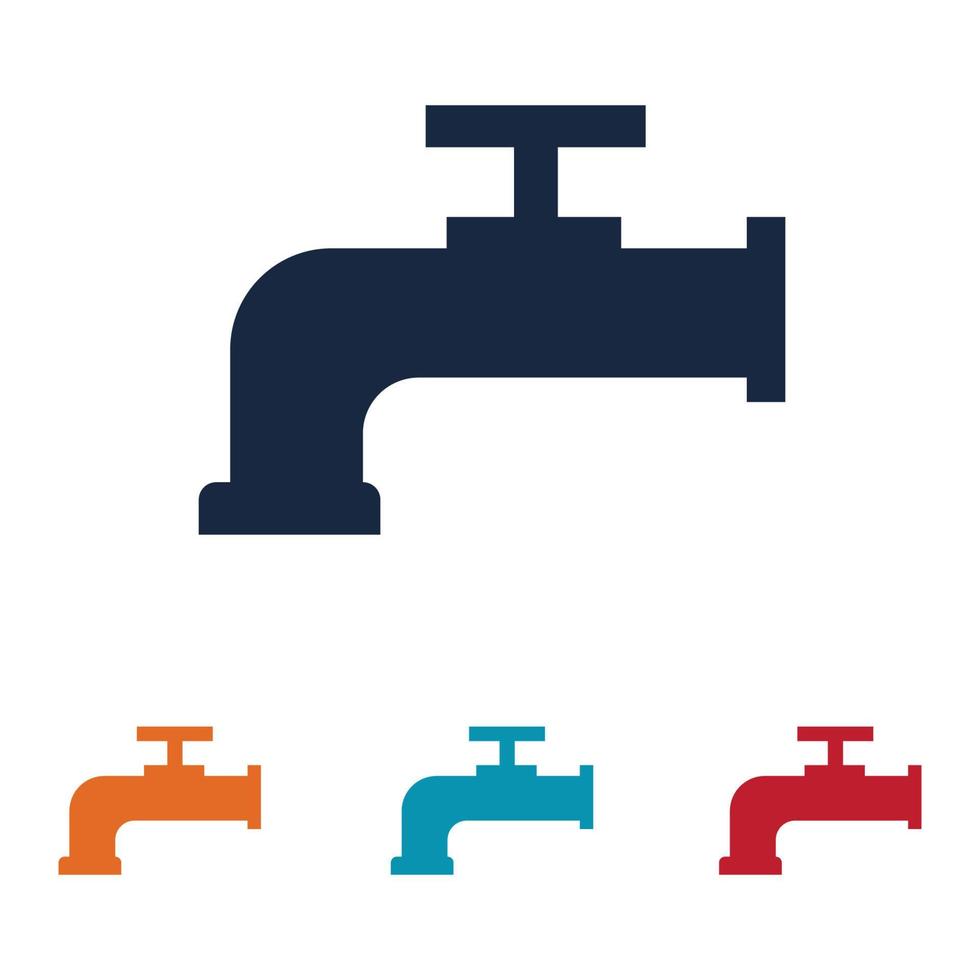 vecteur de logo de robinets