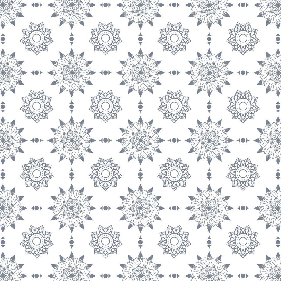 mandala de fleur moderne avec des éléments noirs blancs et gris vecteur de modèle de mandala géométrique dans le vecteur graphique dillustration