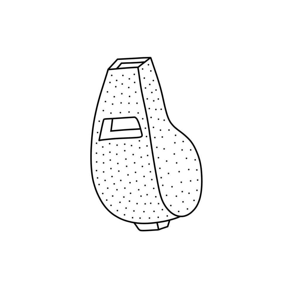 illustration vectorielle dessinée à la main d'un sifflet. illustration mignonne d'icône d'équipement de sport sur fond blanc. vecteur