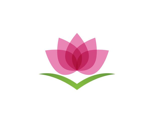 Signe de beauté Lotus pour le bien-être, le spa et le yoga. Illustration vectorielle vecteur