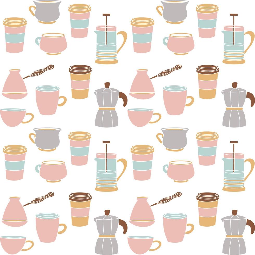 tasse de café, conception de polygone, illustration vectorielle vecteur