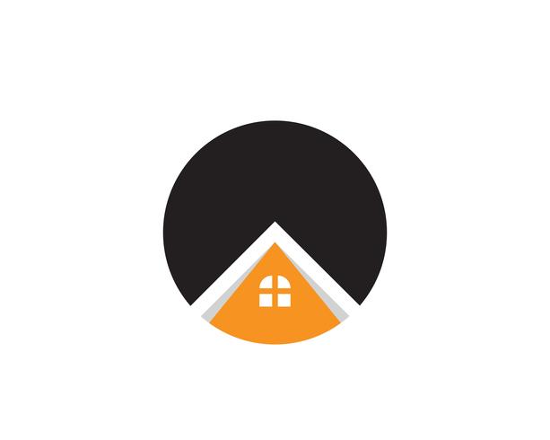 modèle d&#39;icônes logo et symboles maison bâtiments vecteur